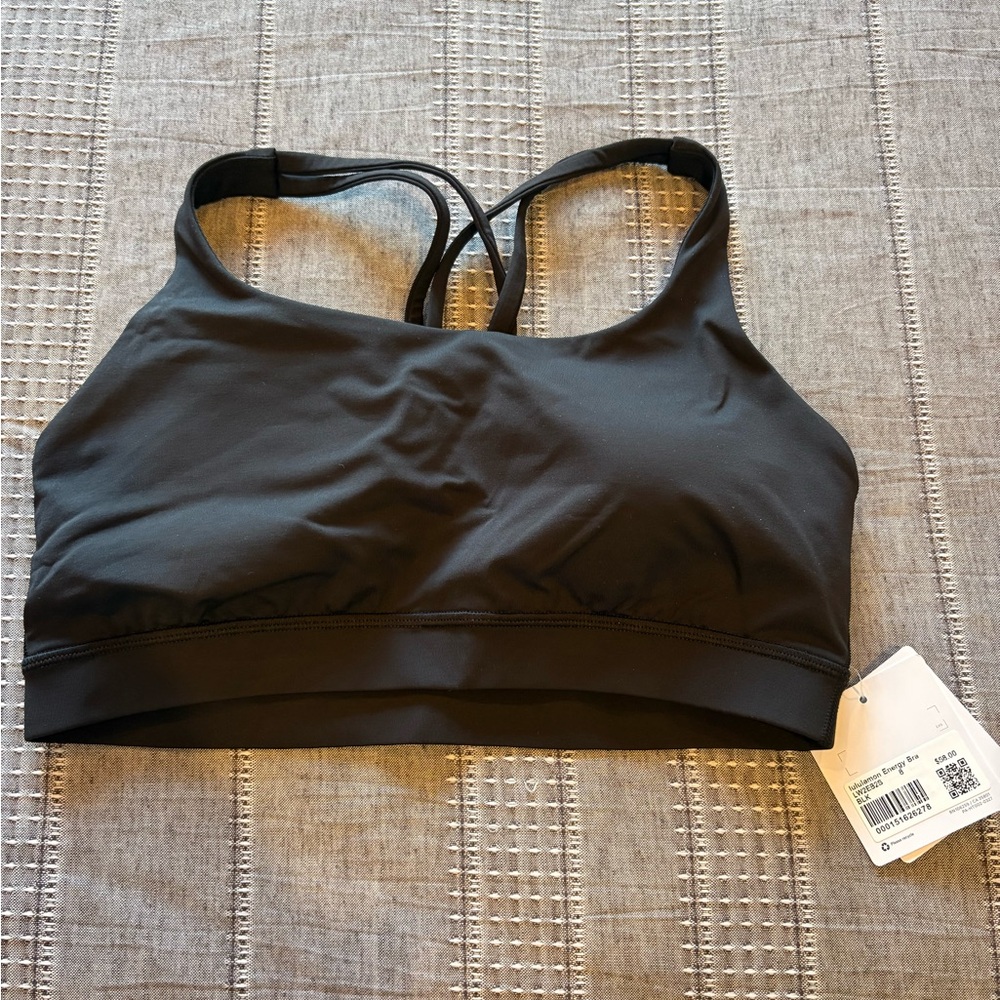 NWT Lululemon Women's Black Sports Bra